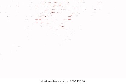 Light Red vector illustration which consist of circles. Dotted gradient design for your business. Creative geometric background in halftone style with colored spots.