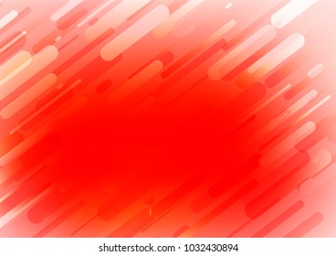 Light Red vector indian curved pattern. Blurred decorative design in Indian style with Zen tangles. Hand painted design for web, leaflet, textile.