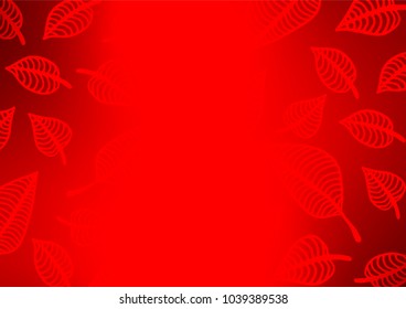 Light Red vector indian curved background. Colorful illustration in abstract style with doodles and Zen tangles. Brand-new design for your business.