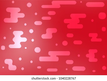 Light Red vector indian curved background. A completely new color illustration in doodle style. The textured pattern can be used for website.