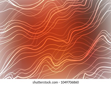 Light Red vector indian curved template. Ethnic elegant natural pattern with gradient. The doodle design can be used for your web site.