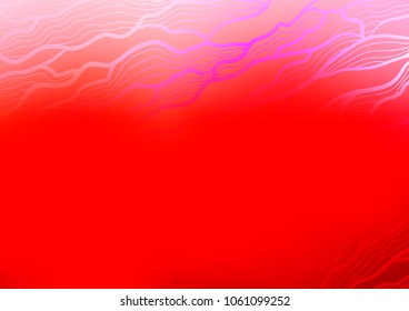 Light Red vector indian curved texture. Shining colored illustration with doodles in Zen tangle style. The pattern can be used for wallpapers and coloring books.