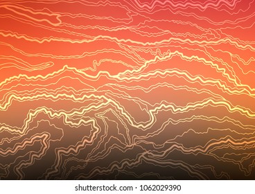 Light Red vector indian curved pattern. An elegant bright illustration with lines in Natural style. The pattern can be used for heads of websites and designs.