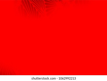 Light Red vector indian curved template. Creative illustration in blurred style with doodles. Brand-new design for your business.