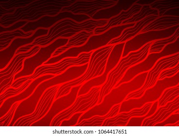 Light Red vector indian curved template. Sketchy hand drawn doodles on blurred background. A new texture for your design.