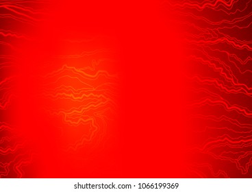 Light Red vector indian curved background. Colorful illustration in abstract style with doodles and Zen tangles. Brand-new style for your business design.