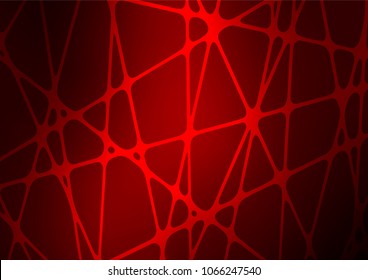 Light Red vector indian curved background. Modern geometrical abstract illustration with doodles. The elegant pattern can be used as a part of a brand book.