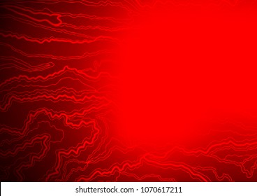 Light Red vector indian curved pattern. Glitter abstract illustration with doodles and Zen tangles. Hand painted design for web, wrapping, wallpaper.