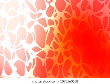 Light Red vector indian curved template. Sketchy hand drawn doodles on blurred background. Hand painted design for web, leaflet, textile.