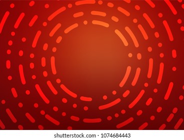 Light Red vector indian curved texture. Glitter abstract illustration with doodles and Zen tangles. The pattern can be used for heads of websites and designs.