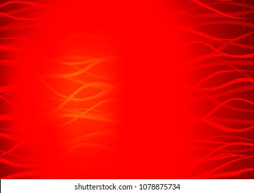 Light Red vector indian curved pattern. Decorative shining illustration with doodles on abstract template. The completely new template can be used for your brand book.