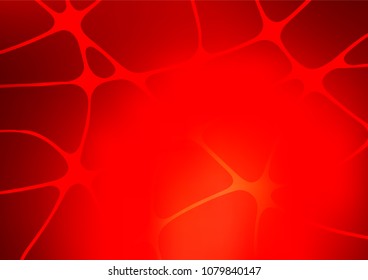 Light Red vector indian curved pattern. Blurred decorative design in Indian style with Zen tangles. The pattern can be used for wallpapers and coloring books.