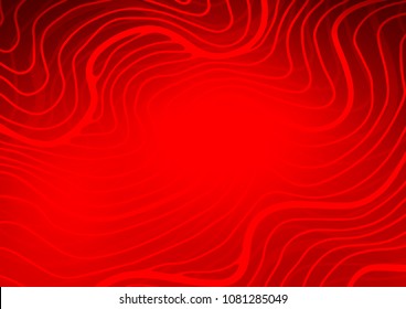 Light Red vector indian curved texture. A vague abstract illustration with doodles in Indian style. Hand painted design for web, wrapping, wallpaper.