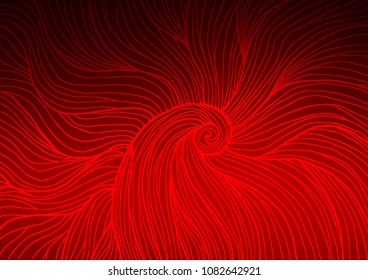 Light Red vector indian curved texture. Doodles on blurred abstract background with gradient. Brand-new design for your business.
