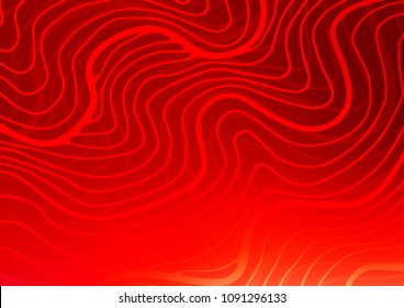 Light Red vector indian curved texture. Creative illustration in blurred style with doodles and Zen tangles. The completely new template can be used for your brand book.