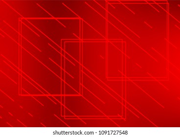 Light Red vector indian curved texture. Ethnic elegant natural pattern with gradient. A completely new design for your business.