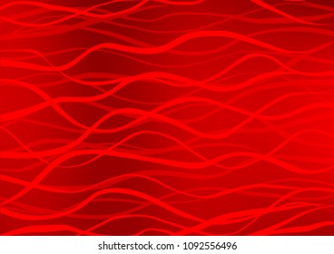 Light Red vector indian curved texture. Ethnic elegant natural pattern with gradient. The doodle design can be used for your web site.