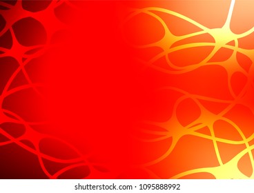 Light Red vector indian curved texture. Modern geometrical abstract illustration with doodles. The pattern can be used for wallpapers and coloring books.