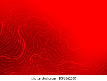 Light Red vector indian curved template. Ethnic elegant natural pattern with gradient. Hand painted design for web, leaflet, textile.