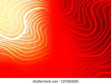 Light Red vector indian curved texture. Glitter abstract illustration with doodles and Zen tangles. The template can be used as a background for cell phones.