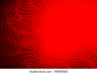Light Red vector indian curved pattern. Geometric doodle illustration in Origami style with gradient. The elegant pattern can be used as a part of a brand book.