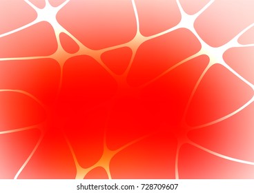 Light Red vector indian curved template. Sketchy hand drawn doodles on blurred background. A new texture for your design.