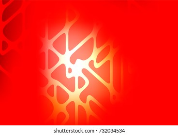 Light Red vector indian curved template. A completely new color illustration in doodle style. A new texture for your design.