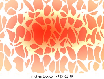 Light Red vector indian curved pattern. Shining colored illustration with doodles in Zen tangle style. The template can be used as a background for cell phones.