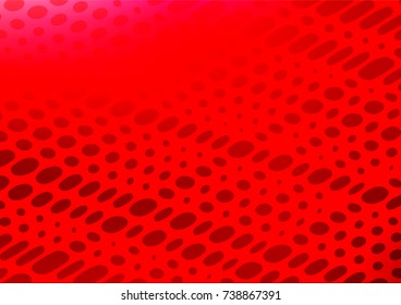 Light Red vector indian curved texture. Glitter abstract illustration with doodles and Zen tangles. The pattern can be used for wallpapers and coloring books.