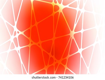 Light Red vector indian curved pattern. Doodles on blurred abstract background with gradient. The elegant pattern can be used as a part of a brand book.