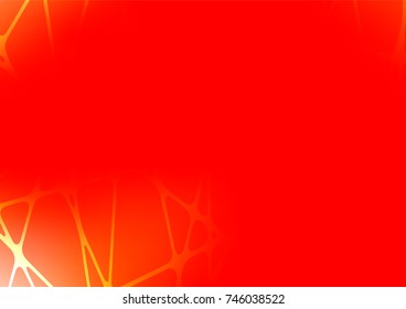Light Red vector indian curved texture. Colorful abstract illustration with lines in Asian style. Hand painted design for web, wrapping, wallpaper.