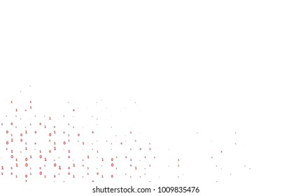 Light Red vector layout with algebra elements. Blurred design in simple style with collection of numerals. The pattern can be used for school, grammar websites.