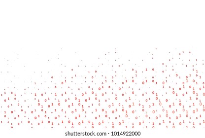 Light Red vector layout with algebra elements. Blurred design in simple style with collection of numerals. The pattern can be used as ads, poster, banner for books.