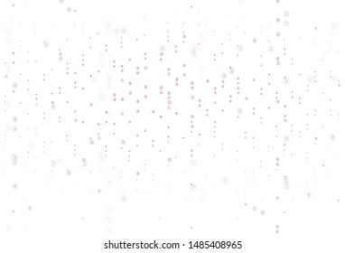 Light Red vector layout with algebra elements. Colored mathematic signs with gradient on white background. Best design a poster, banner of a math college.