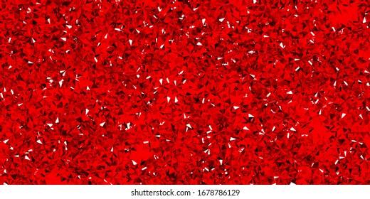 Light Red vector layout with beautiful snowflakes. Colorful snow elements in decorative christmas style. New year background.