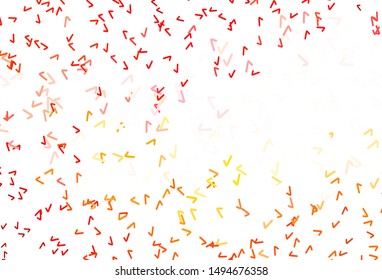Light Red vector layout with bent lines. A shining illustration, which consists of curved lines. A completely new template for your design.