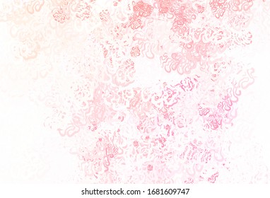 Light Red vector layout with bent lines. Colorful illustration in simple style with gradient. New composition for your brand book.