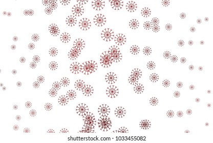 Light Red vector layout with bright snowflakes. Modern geometrical abstract illustration with crystals of ice. The template can be used as a new year background.