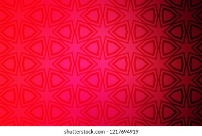 Light Red vector layout with bright stars. Modern geometrical abstract illustration with stars. Template for sell phone backgrounds.