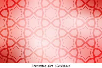 Light Red vector layout with bright stars. Glitter abstract illustration with colored stars. Template for sell phone backgrounds.