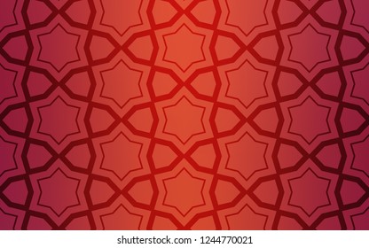 Light Red vector layout with bright stars. Decorative illustration with stars on abstract template. Template for sell phone backgrounds.