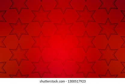 Light Red vector layout with bright stars. Blurred decorative design in simple style with stars. Best design for your ad, poster, banner.