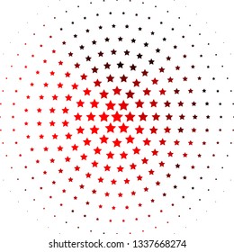 Light Red vector layout with bright stars. Shining colorful illustration with small and big stars. Best design for your ad, poster, banner.