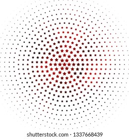 Light Red vector layout with bright stars. Colorful illustration with abstract gradient stars. Theme for cell phones.