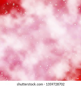 Light Red vector layout with bright stars. Colorful illustration in abstract style with gradient stars. Design for your business promotion.