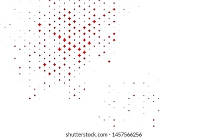 Light Red vector layout with bright stars. Glitter abstract illustration with colored stars. Smart design for your business advert.