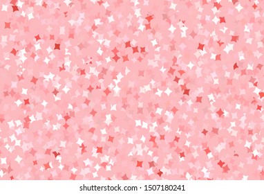 Light Red vector layout with bright stars. Decorative shining illustration with stars on abstract template. Template for cosmic backgrounds.
