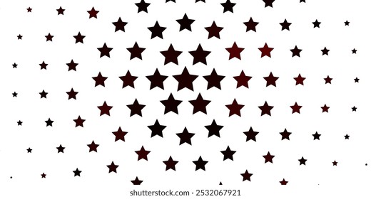 Light Red vector layout with bright stars. Colorful illustration in abstract style with gradient stars. Best design for your ad, poster, banner.