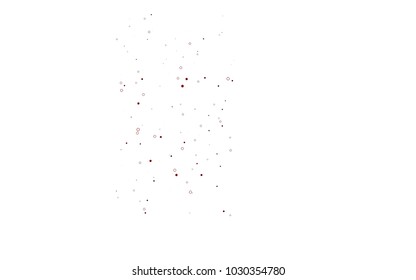 Light Red vector  layout with circle shapes. Beautiful colored illustration with blurred circles in nature style. The pattern can be used for ads, leaflets of liquid.