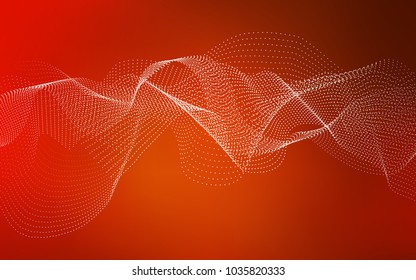 Light Red vector layout with circle shapes. Beautiful colored illustration with blurred circles in nature style. The pattern can be used for ads, leaflets of liquid.